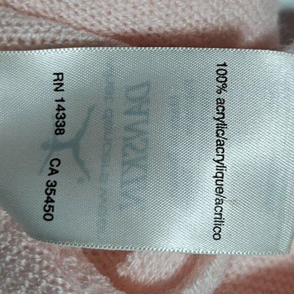 Danskin Pink Tie Waist Cardigan Black Sheer Dance Wrap Skirt Womens Size Large - Picture 5 of 8